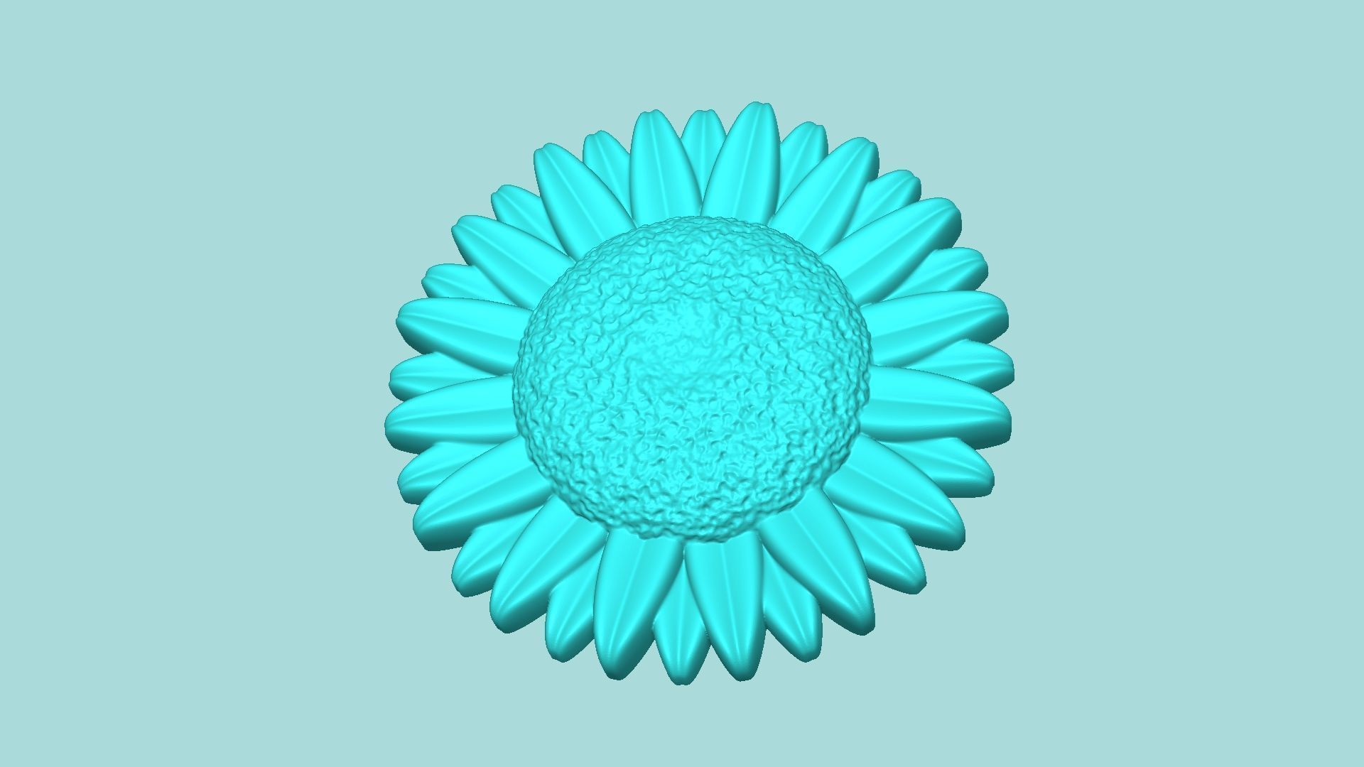 Sunflower 13 - Silicone Mold Maker - Template 3D print model_2