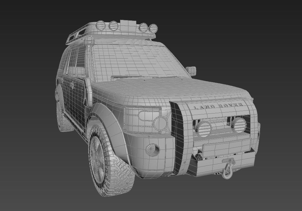 Land Rover Discovery 3 G4 Low-poly 3D model_6