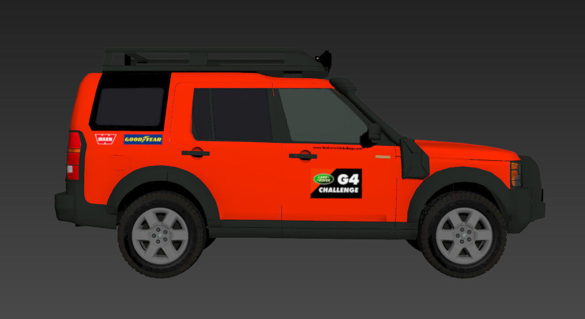 Land Rover Discovery 3 G4 Low-poly 3D model_1