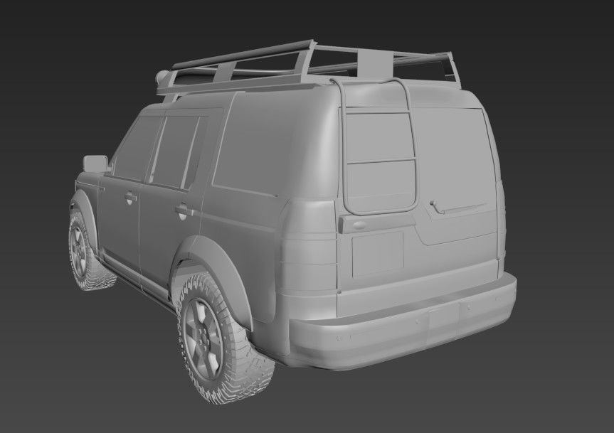 Land Rover Discovery 3 G4 Low-poly 3D model_5