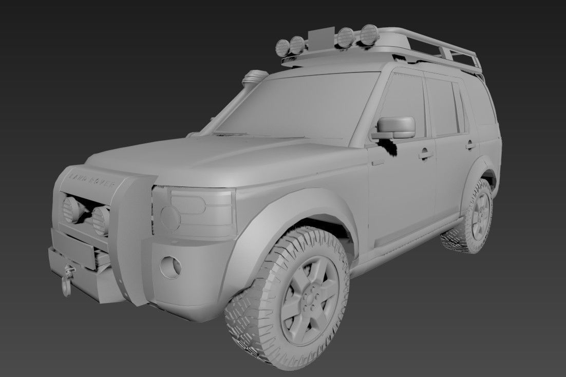 Land Rover Discovery 3 G4 Low-poly 3D model_4