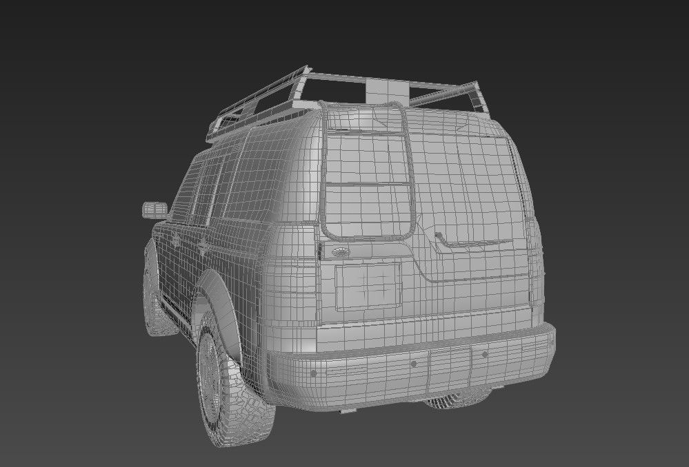 Land Rover Discovery 3 G4 Low-poly 3D model_7