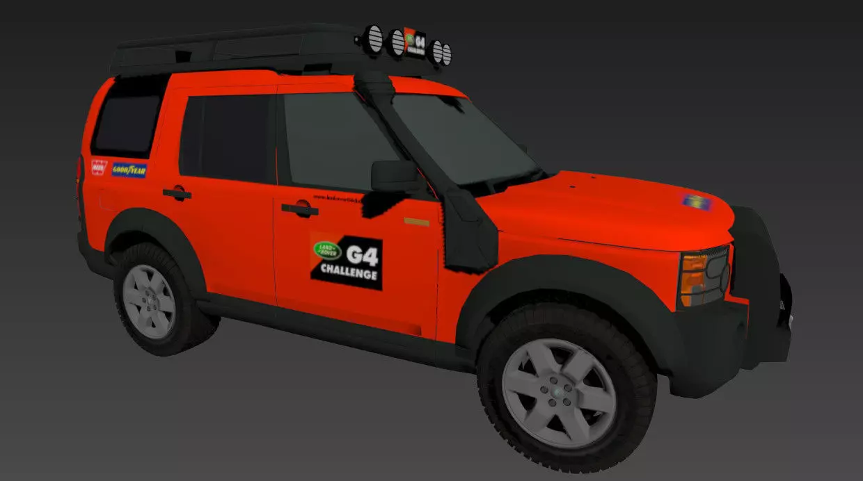 Land Rover Discovery 3 G4 Low-poly 3D model_0