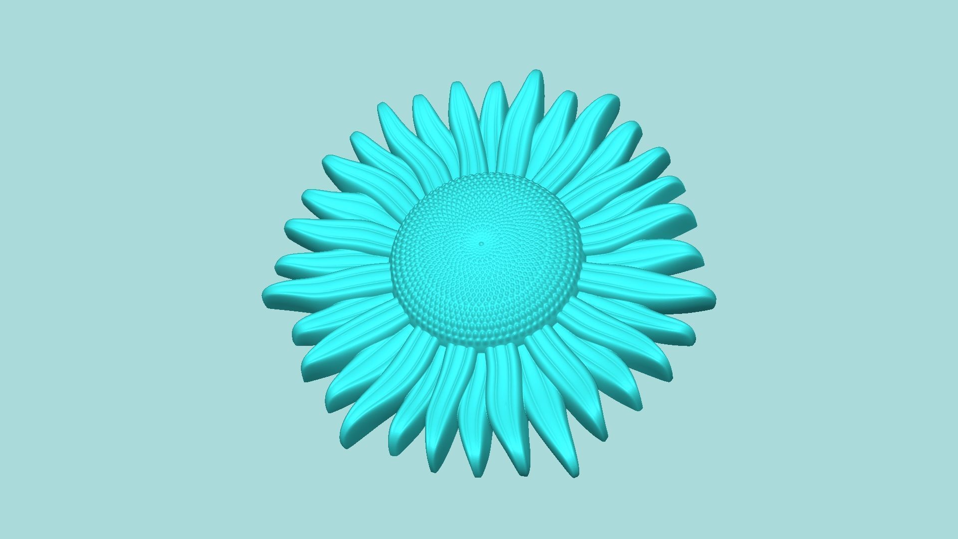 Sunflower 12 - Silicone Mold Maker - Template 3D print model_2