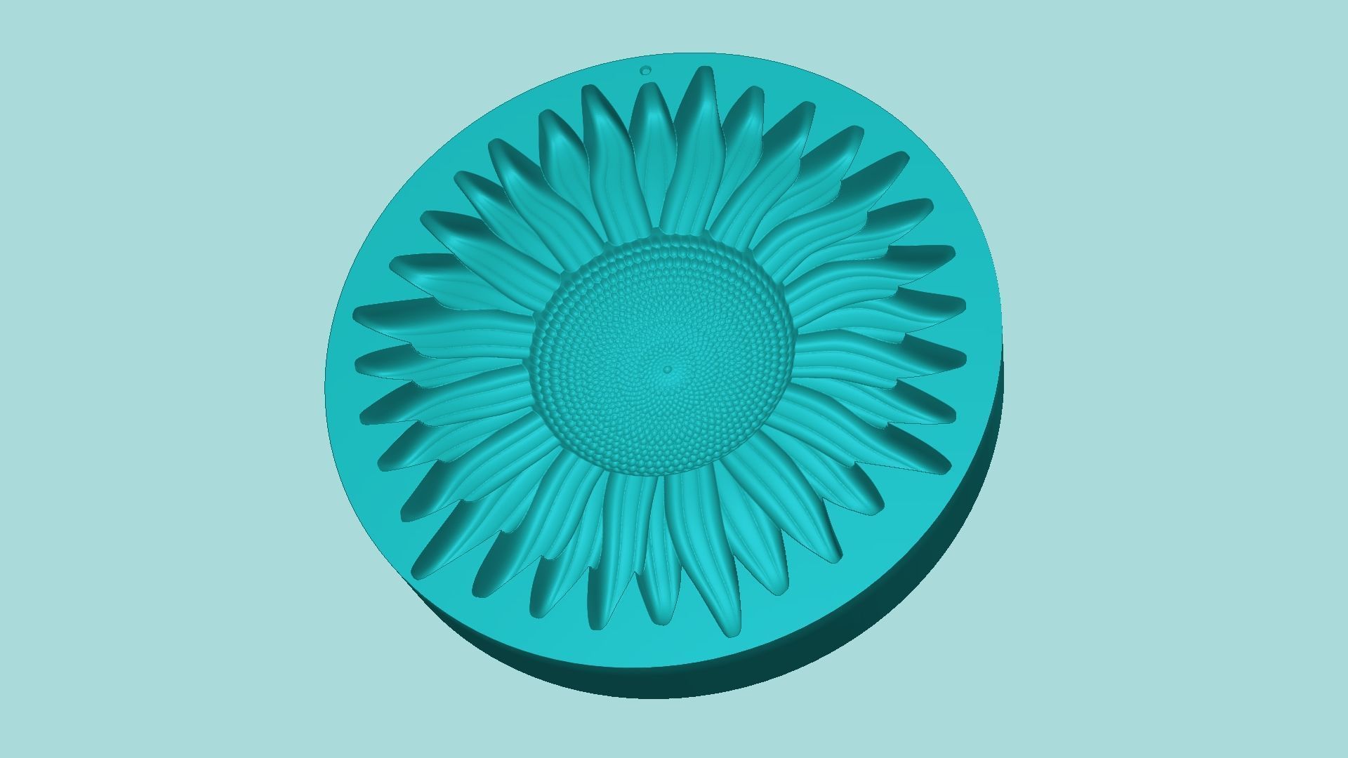Sunflower 12 - Silicone Mold Maker - Template 3D print model_4