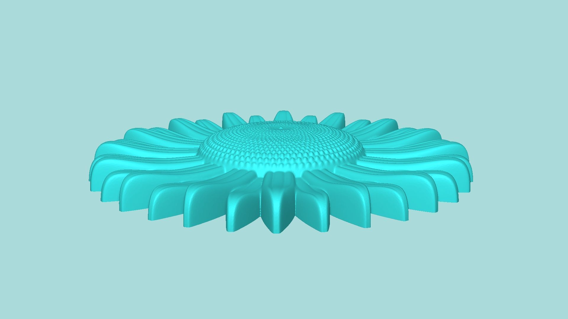 Sunflower 11 - Silicone Mold Maker - Template 3D print model_3