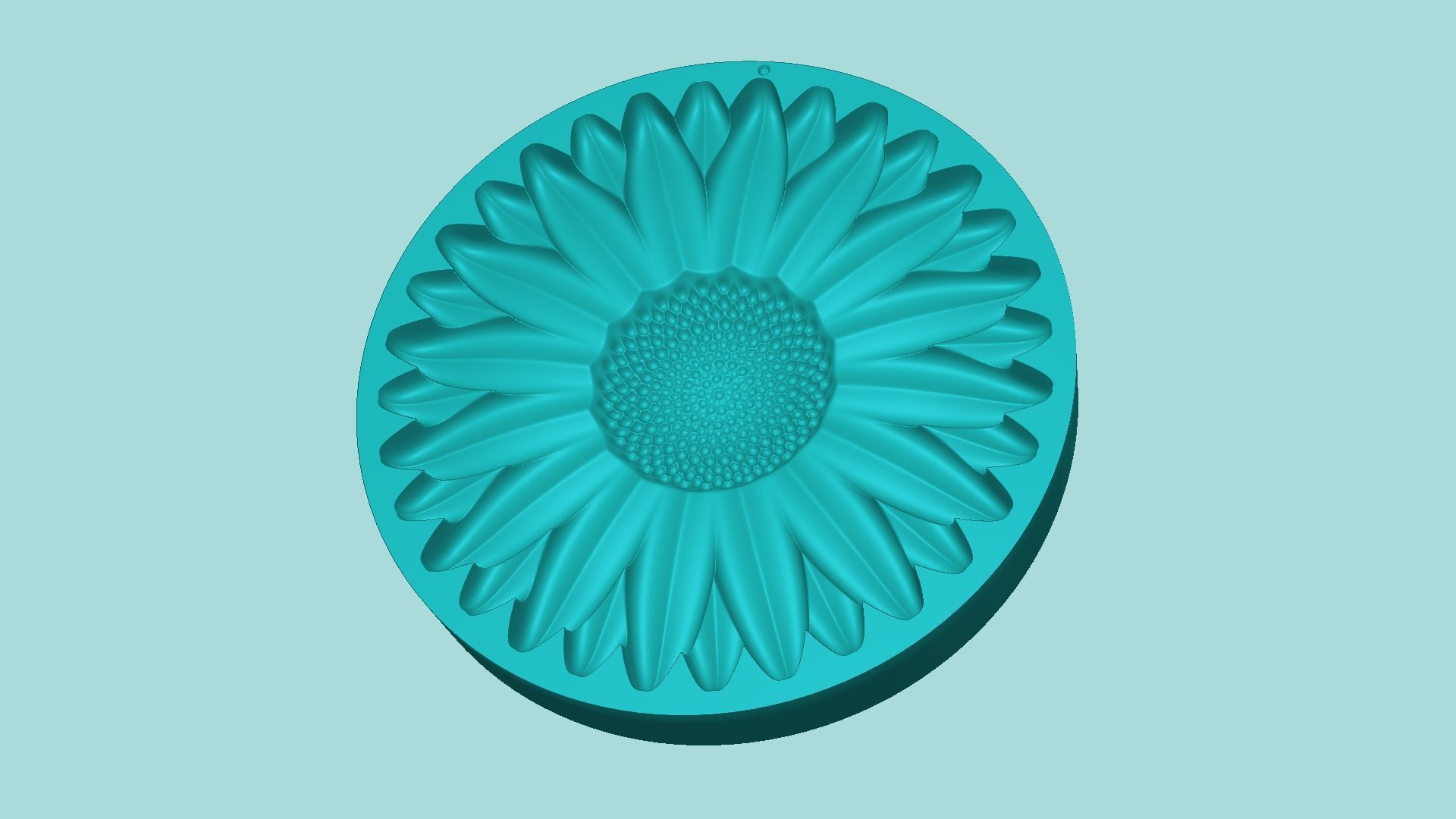 Sunflower 10 - Silicone Mold Maker - Template 3D print model_4