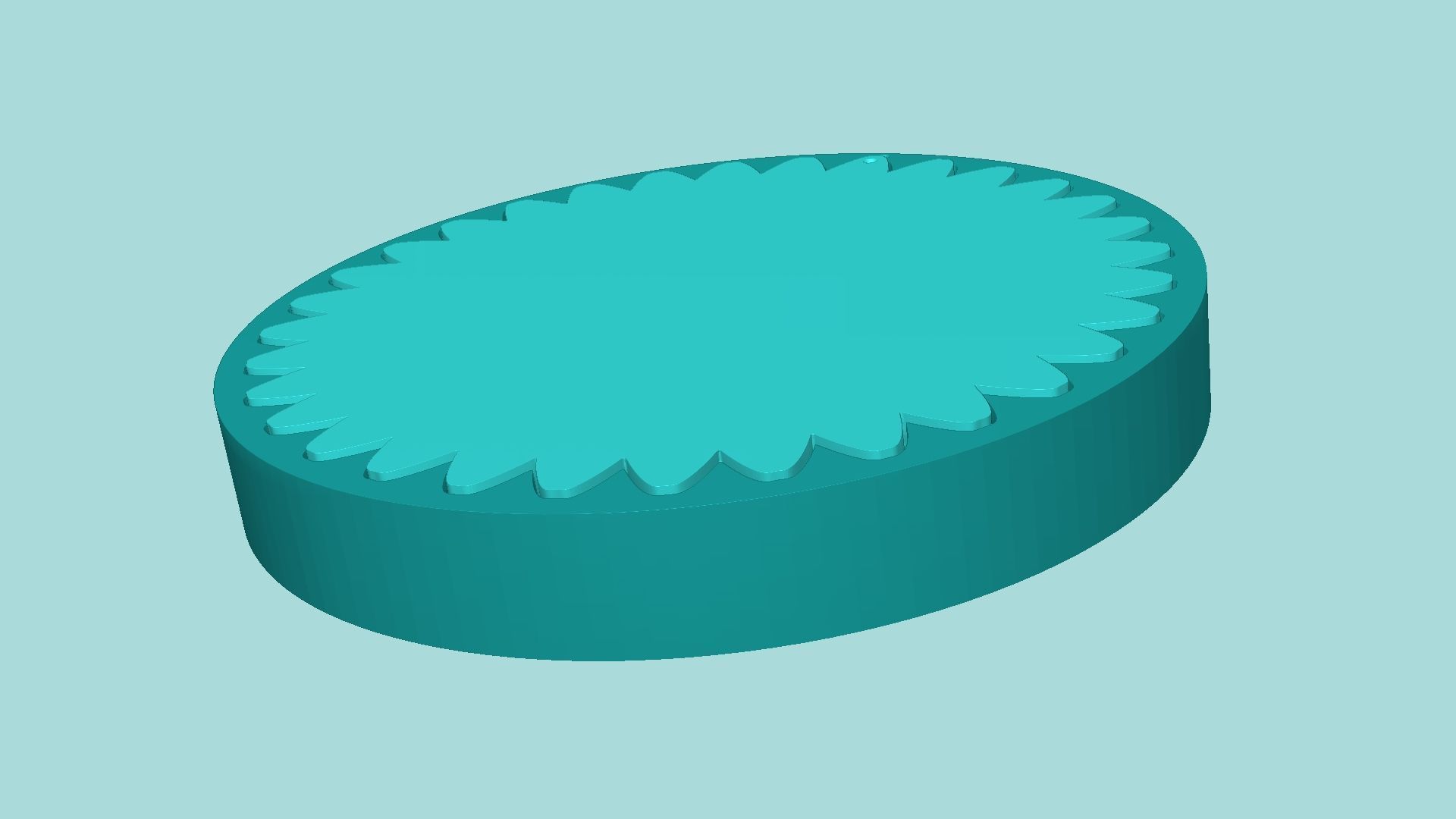 Sunflower 09 - Silicone Mold Maker - Template 3D print model_6