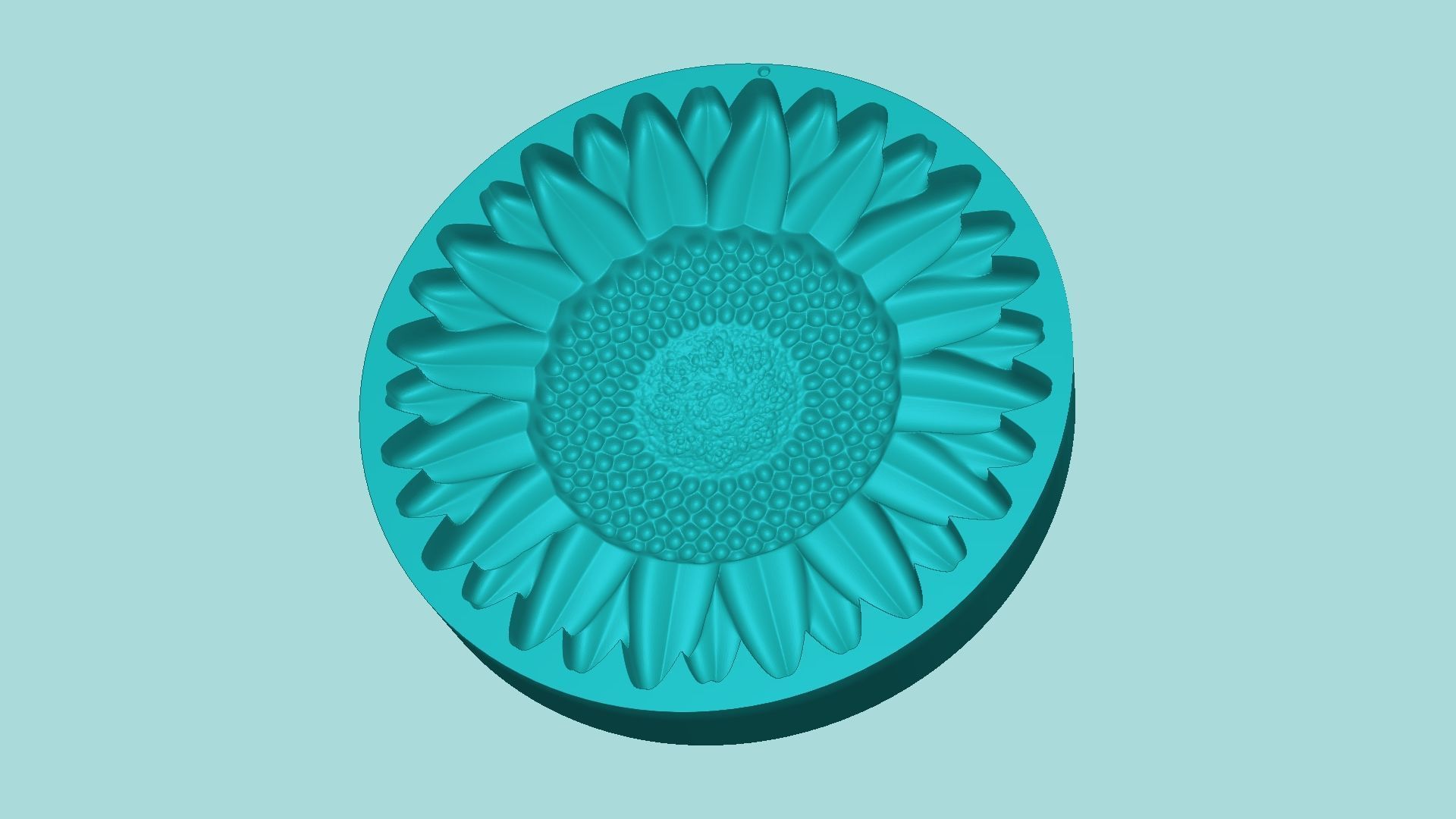 Sunflower 08 - Silicone Mold Maker - Template 3D print model_4