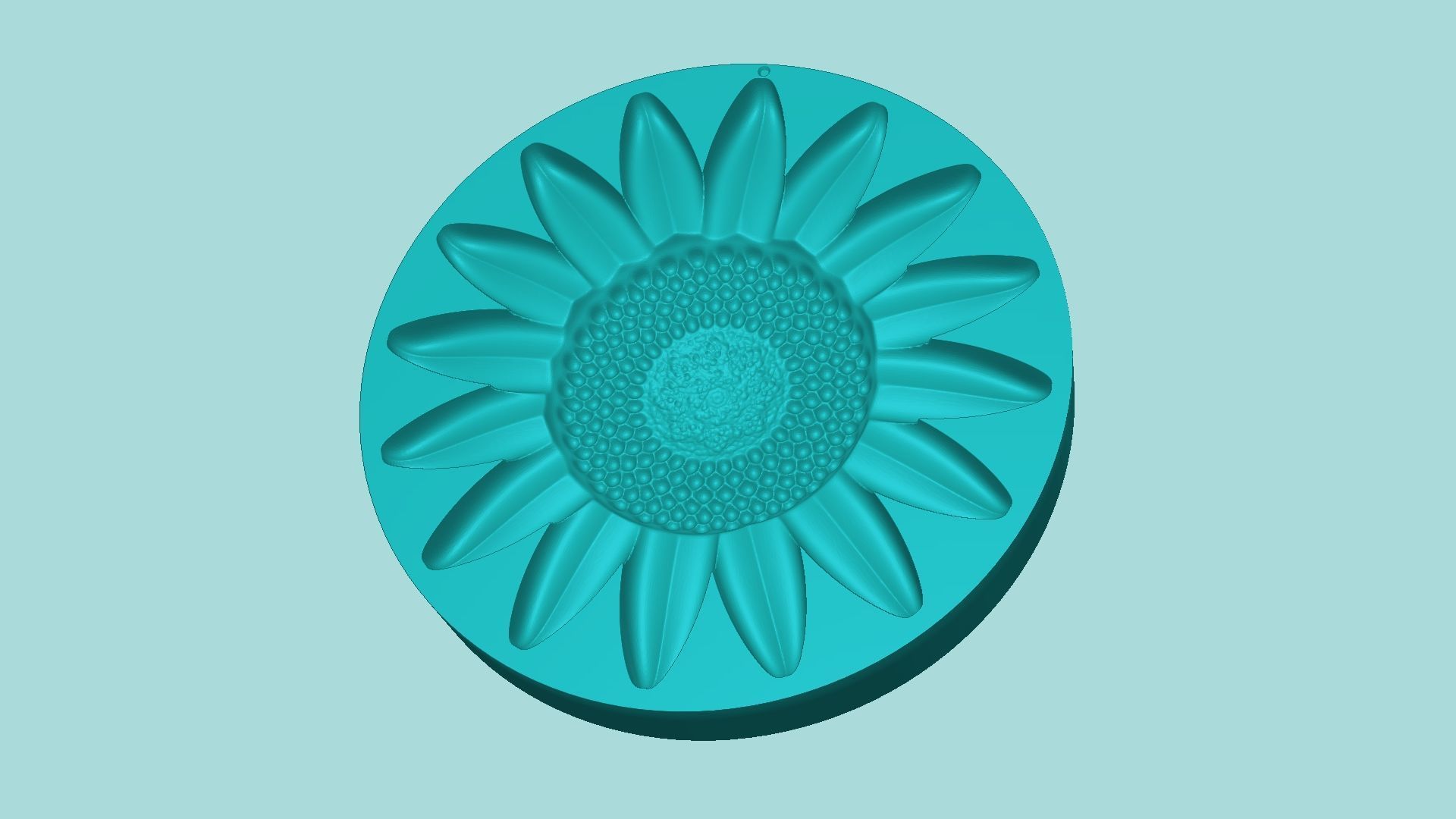Sunflower 07 - Silicone Mold Maker - Template 3D print model_4