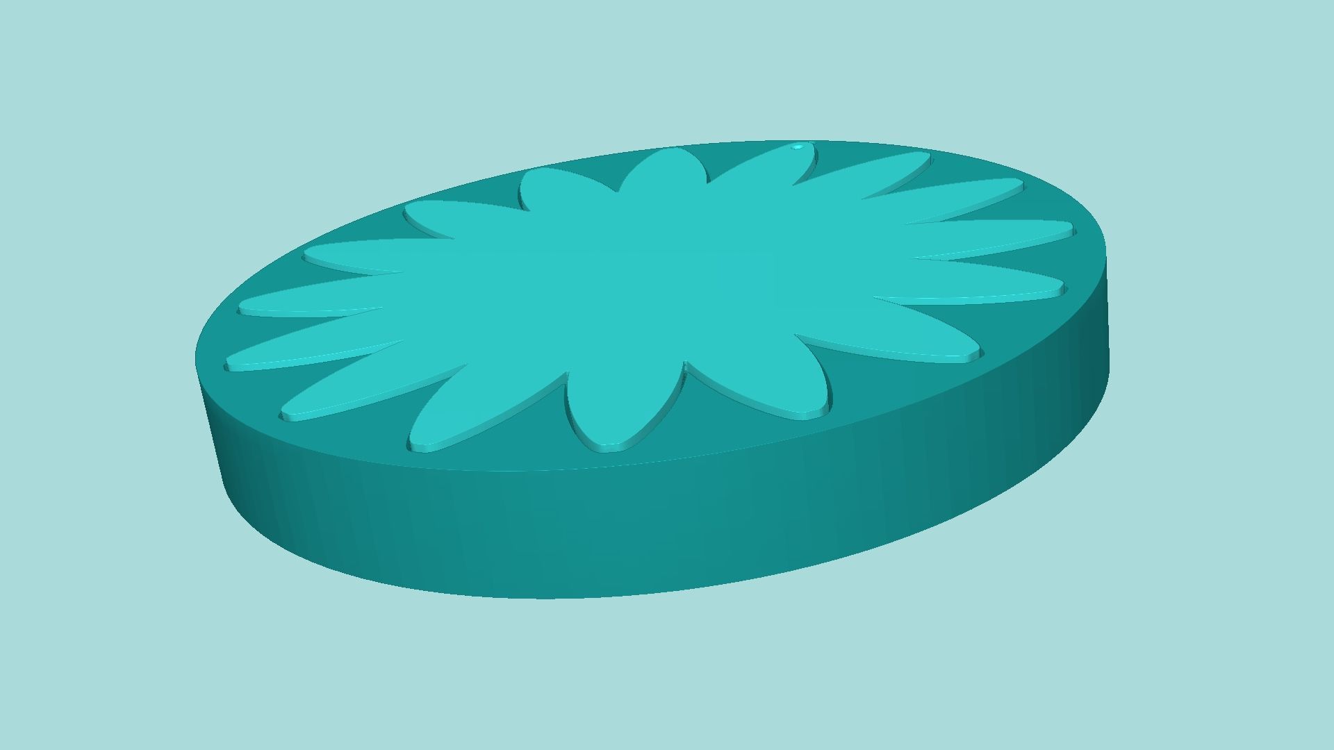Sunflower 07 - Silicone Mold Maker - Template 3D print model_6