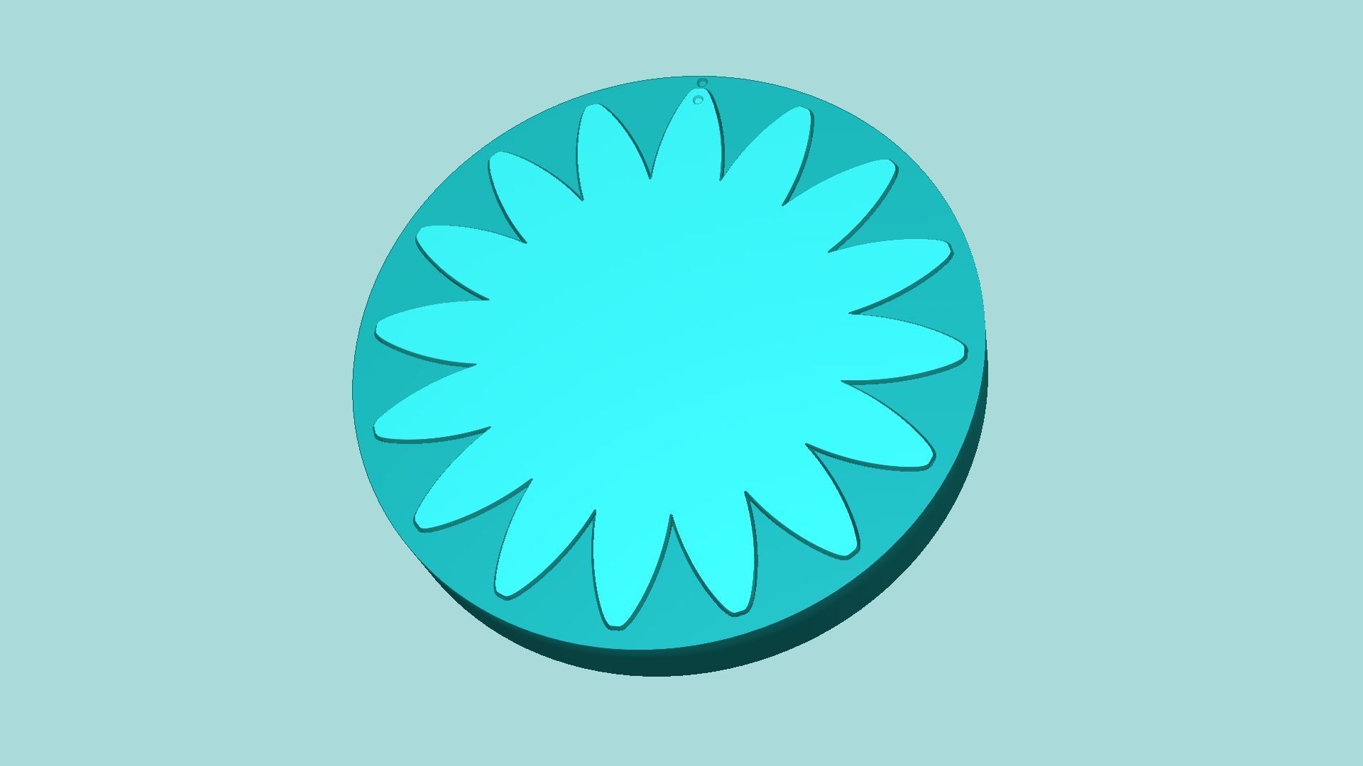 Sunflower 07 - Silicone Mold Maker - Template 3D print model_5