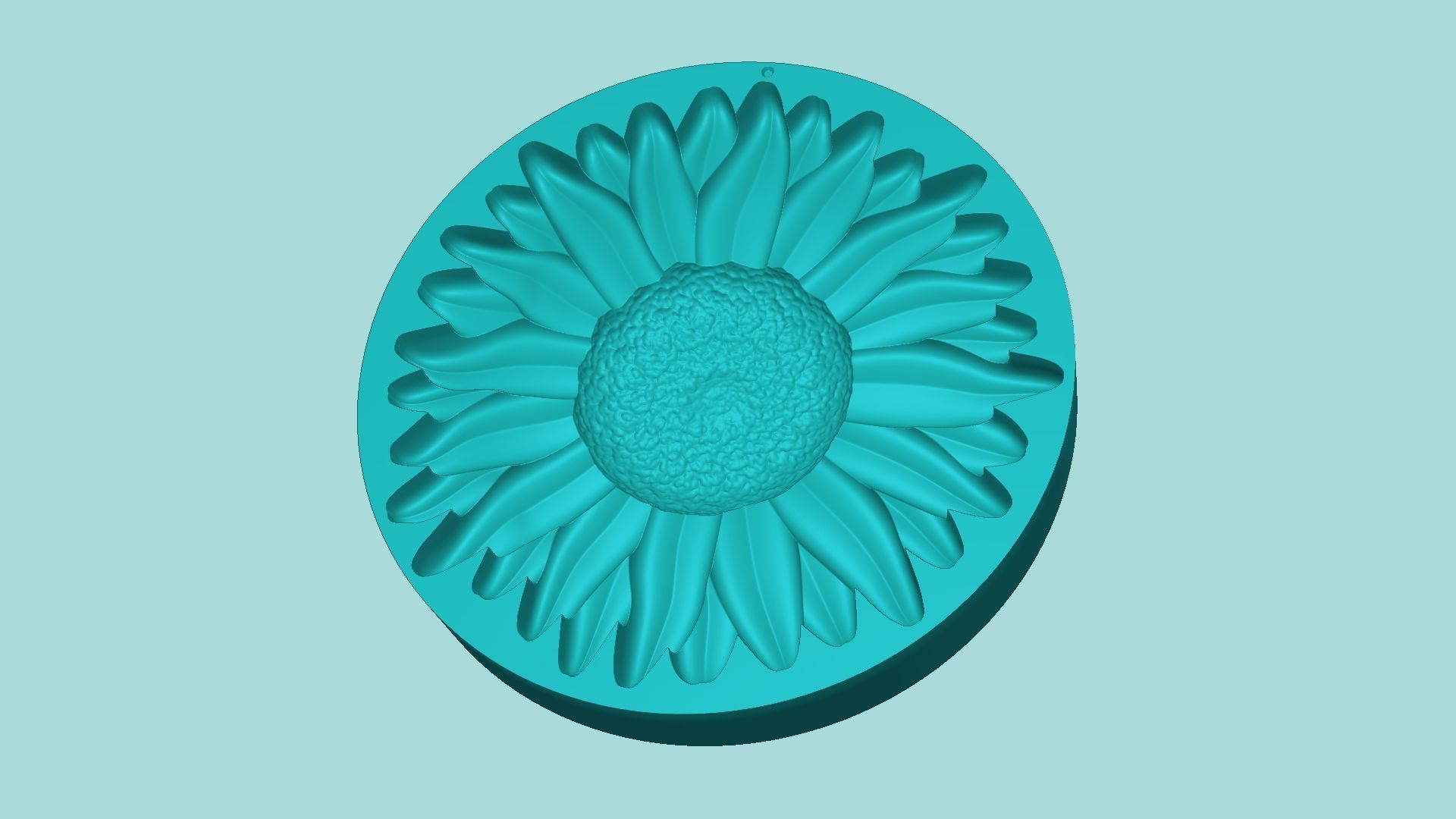Sunflower 06 - Silicone Mold Maker - Template 3D print model_4