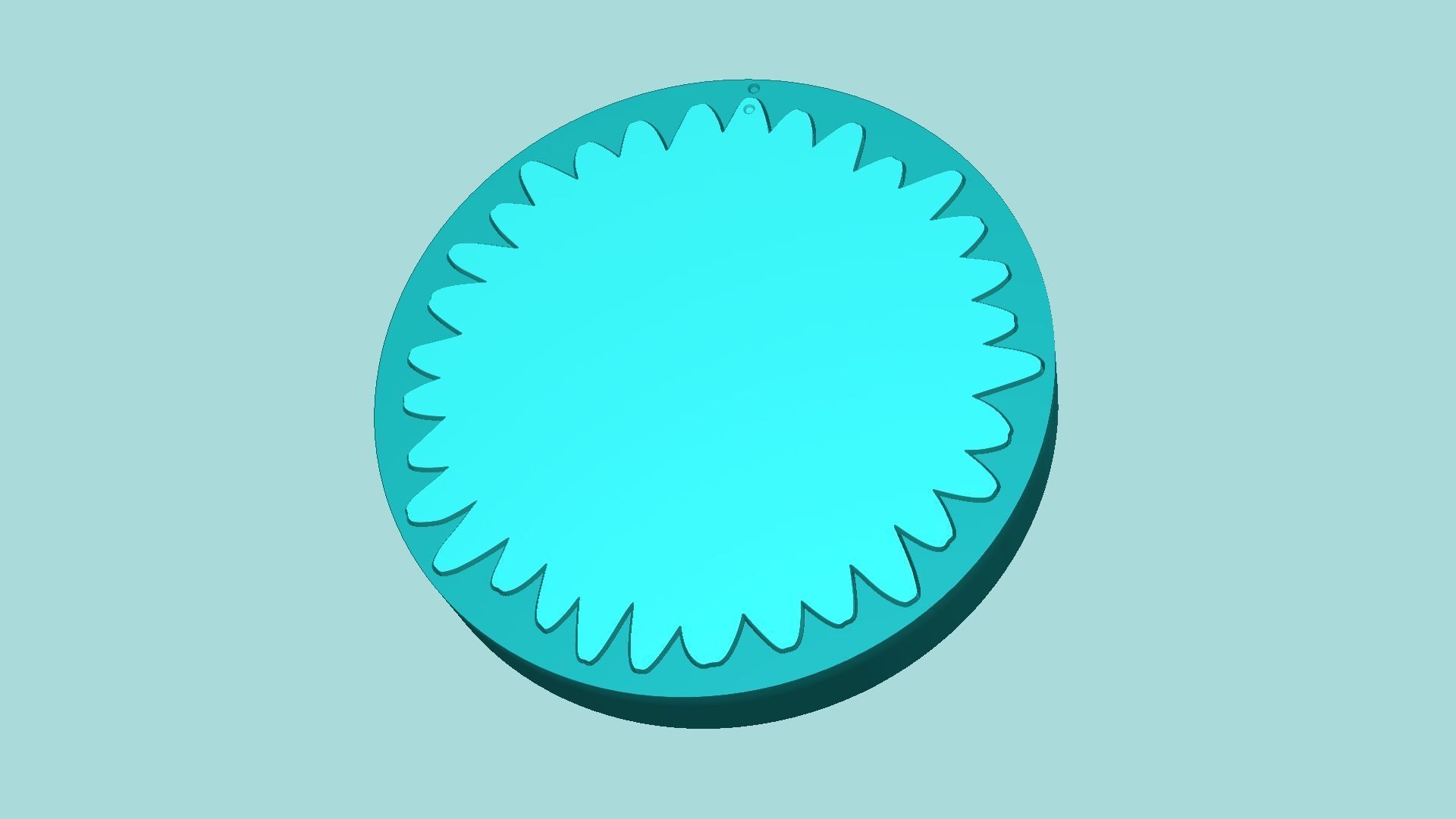 Sunflower 06 - Silicone Mold Maker - Template 3D print model_5