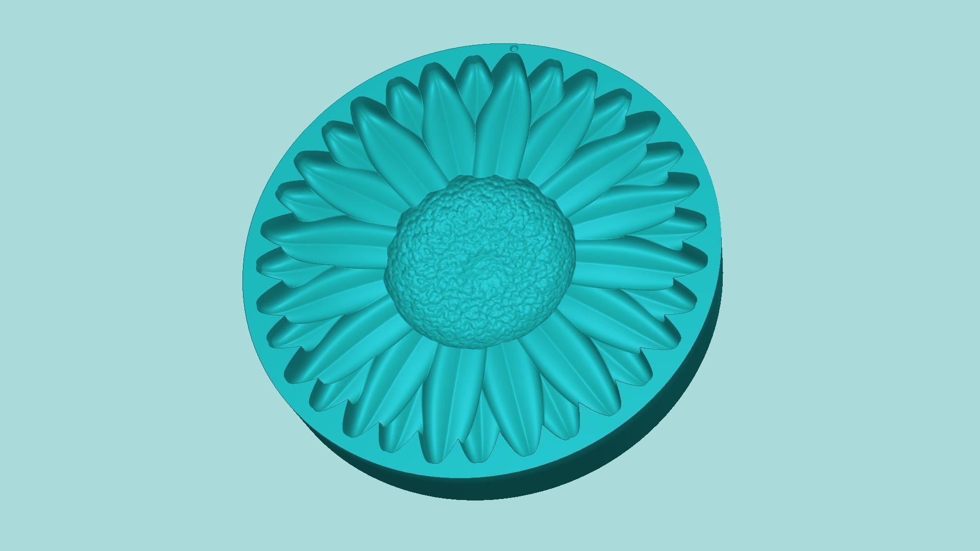 Sunflower 05 - Silicone Mold Maker - Template 3D print model_4