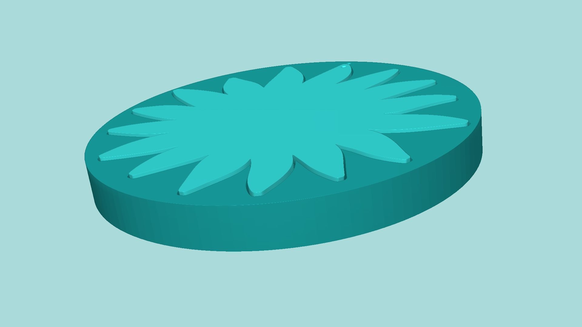 Sunflower 04 - Silicone Mold Maker - Template 3D print model_6