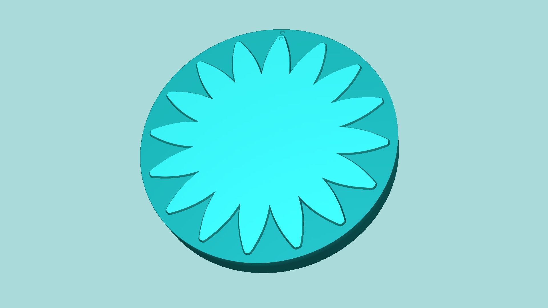 Sunflower 03 - Silicone Mold Maker - Template 3D print model_5