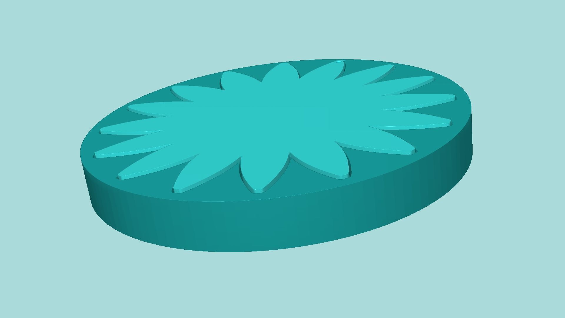 Sunflower 03 - Silicone Mold Maker - Template 3D print model_6