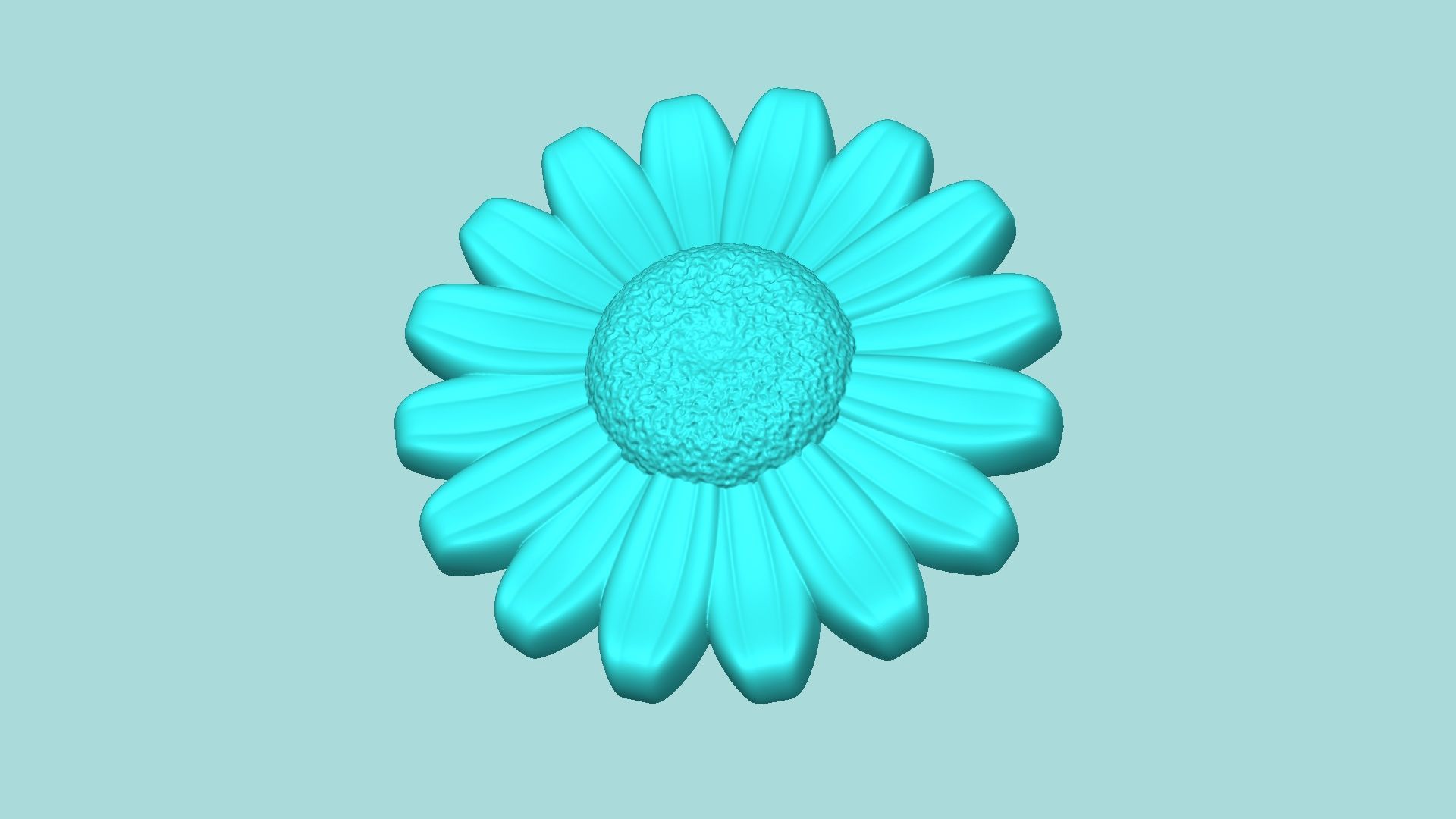 Sunflower 01 - Silicone Mold Maker - Template 3D print model_2