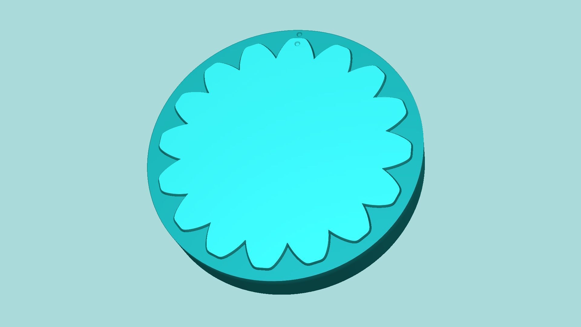 Sunflower 01 - Silicone Mold Maker - Template 3D print model_5