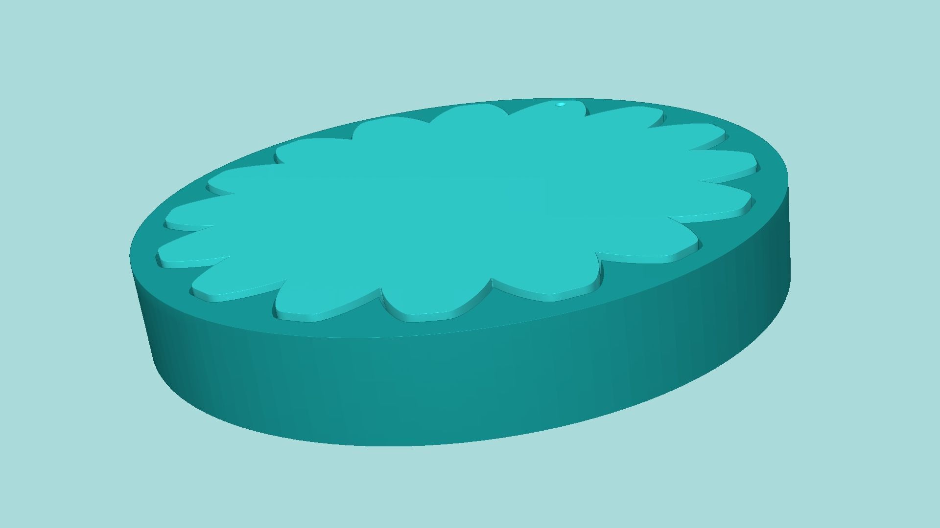 Sunflower 01 - Silicone Mold Maker - Template 3D print model_6