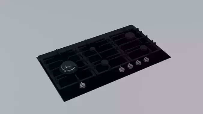 oven 3d model made in blender