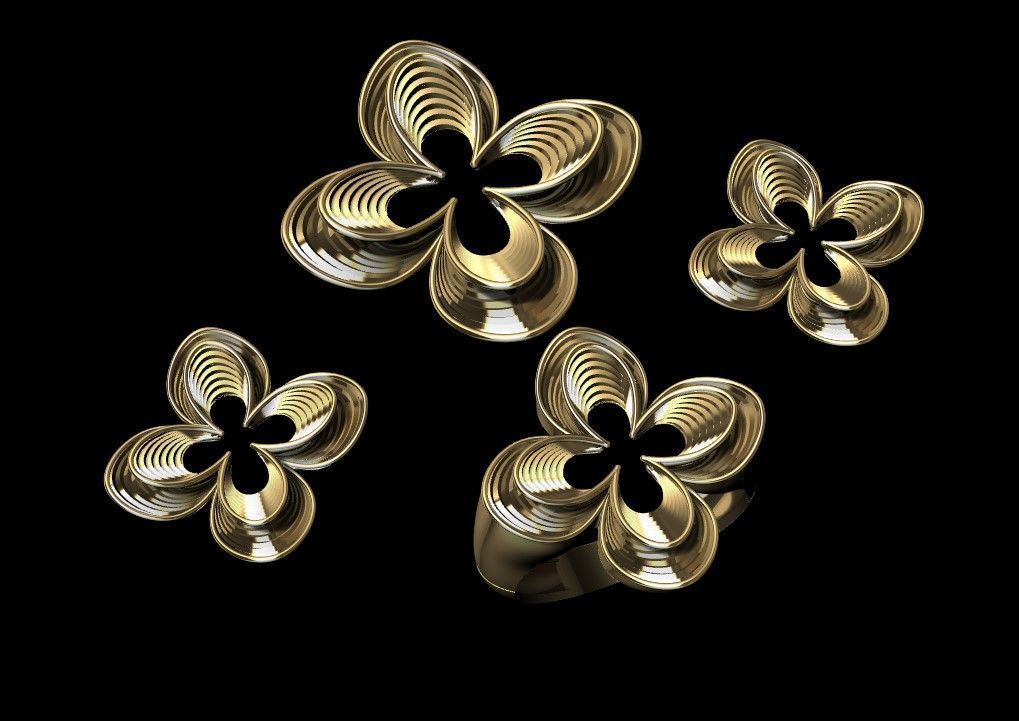 Special Floral Mini Set 3D print model_2