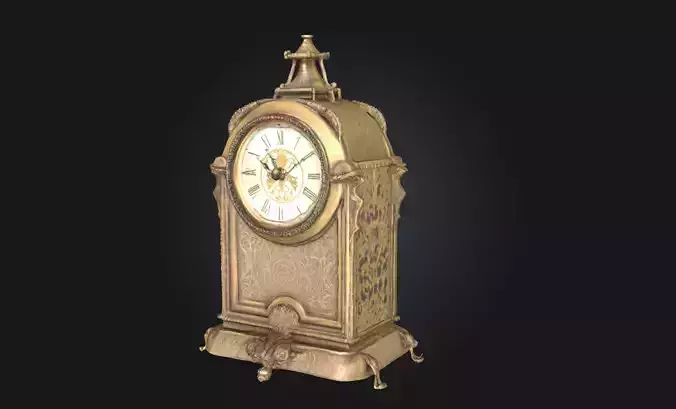 Gilded Elegance Clock  A Timeless Touch of Opulence