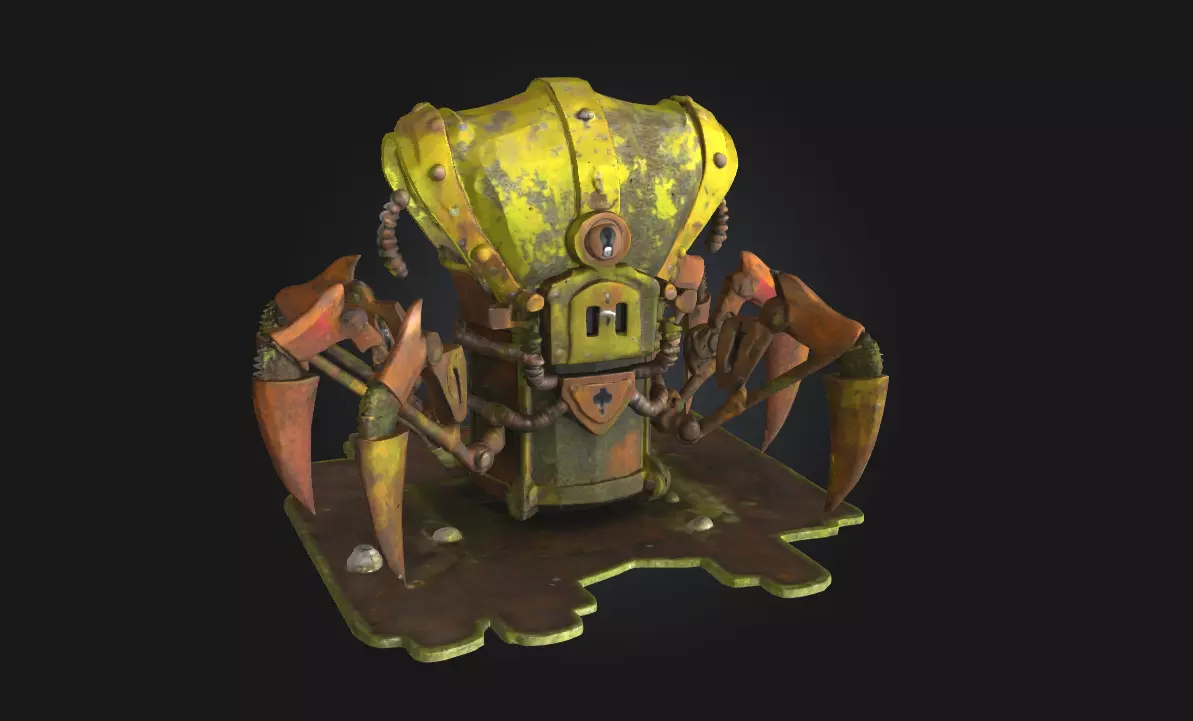 Rusty Sentinel Guardian of Forgotten Times 3D model_0
