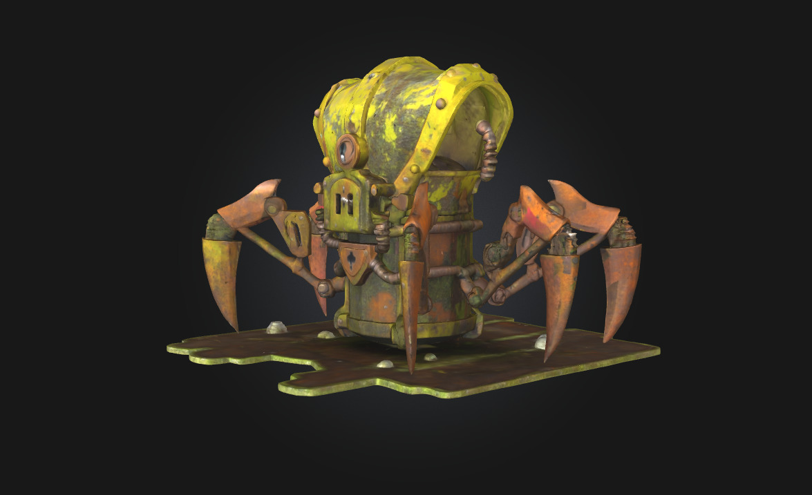 Rusty Sentinel Guardian of Forgotten Times 3D model_1