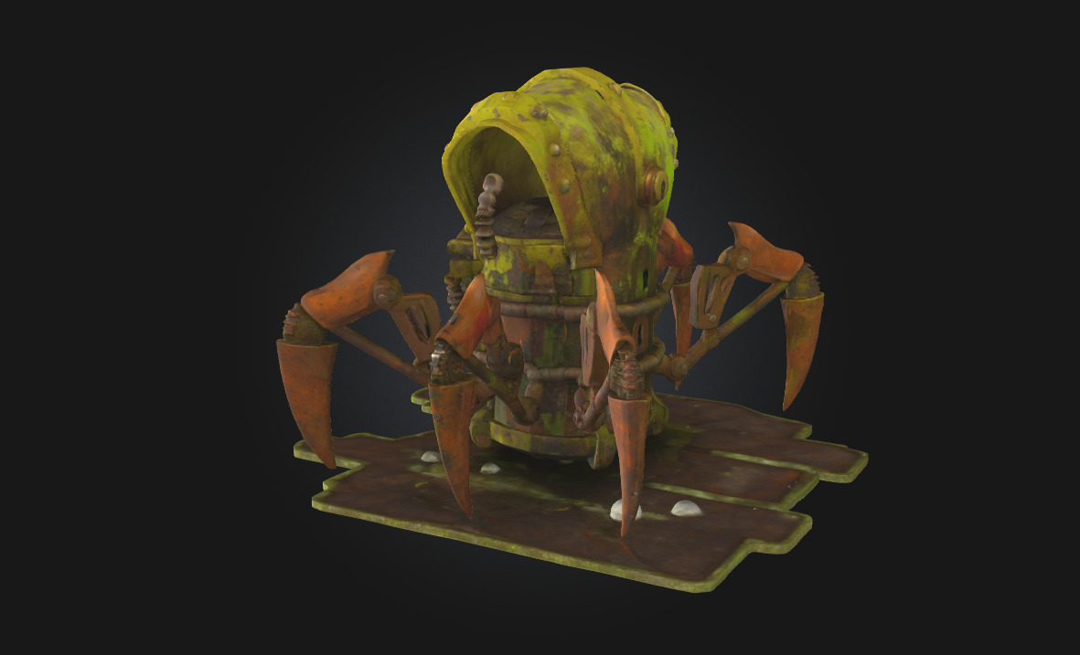 Rusty Sentinel Guardian of Forgotten Times 3D model_3