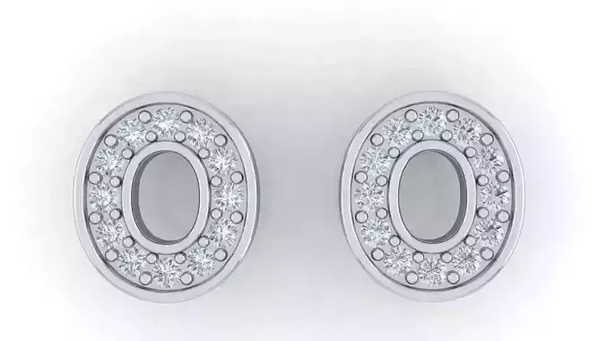 Alphabet Earrings letter O