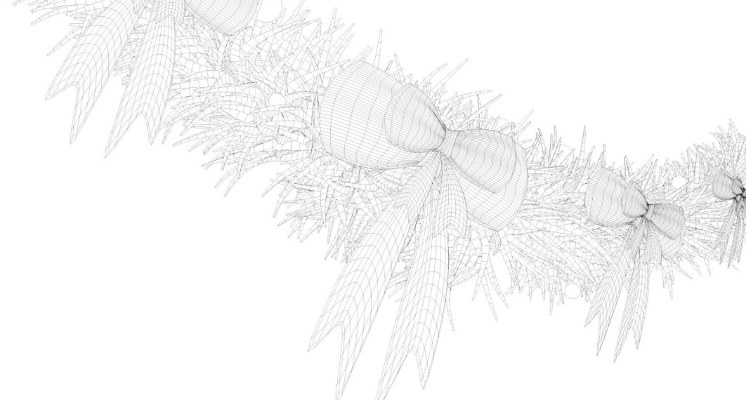 Christmas Wreath collection 3D model_31