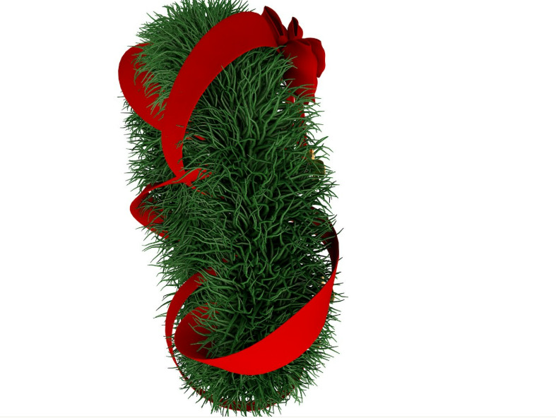 Christmas Wreath collection 3D model_18