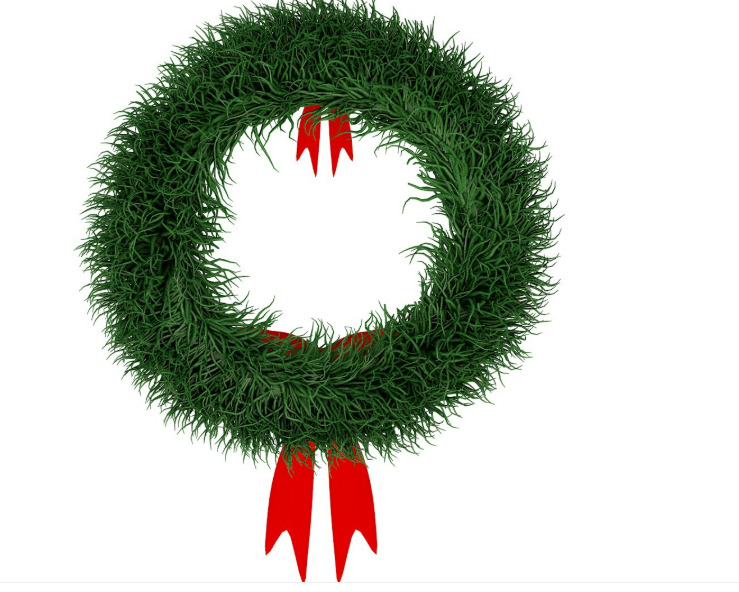 Christmas Wreath collection 3D model_21