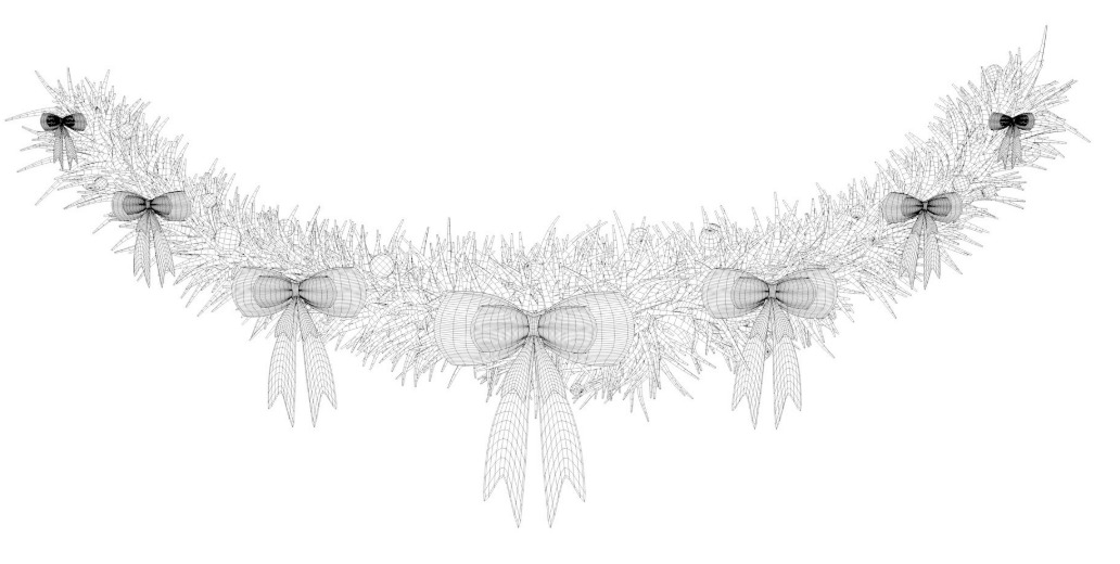 Christmas Wreath collection 3D model_26