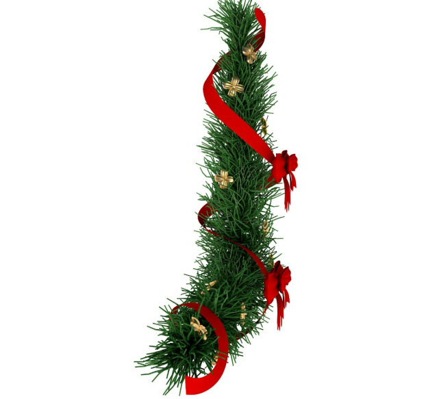Christmas Wreath collection 3D model_7