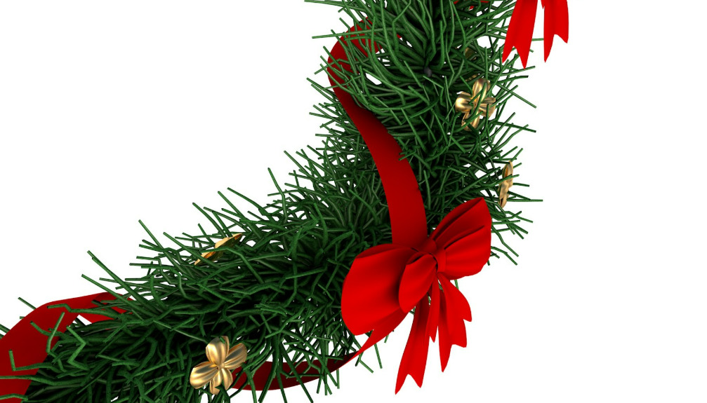 Christmas Wreath collection 3D model_23