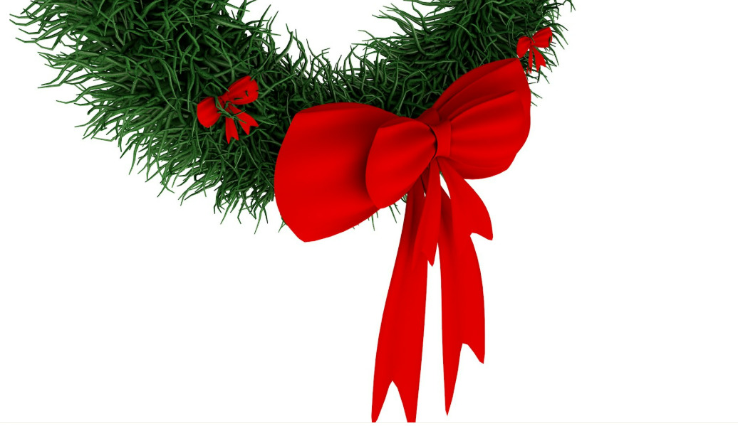 Christmas Wreath collection 3D model_10