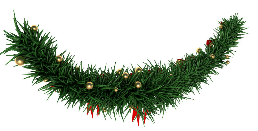 Christmas Wreath collection 3D model_13