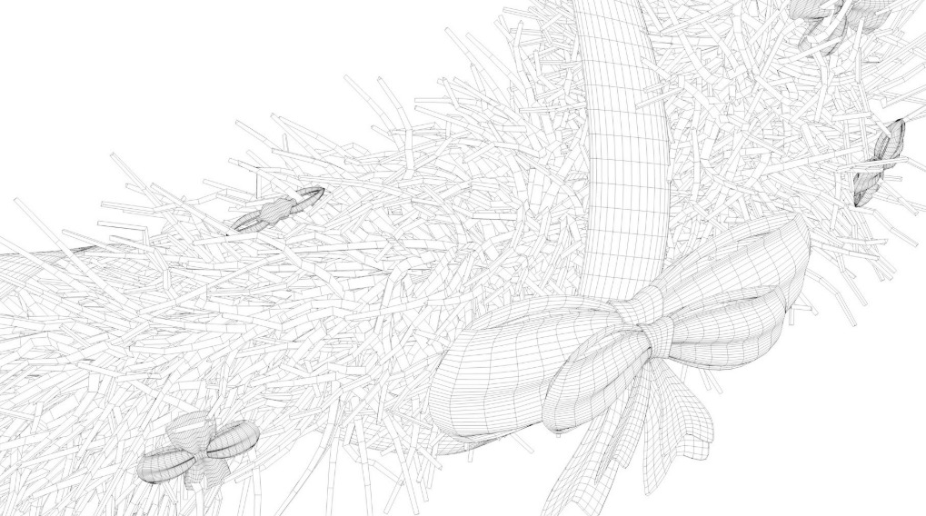 Christmas Wreath collection 3D model_30