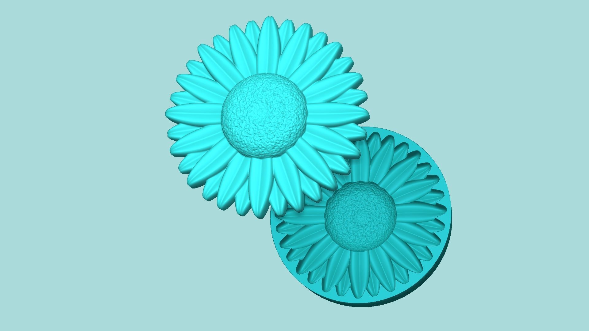 15 Sunflower Mold Collection - Silicone Maker - Template _19