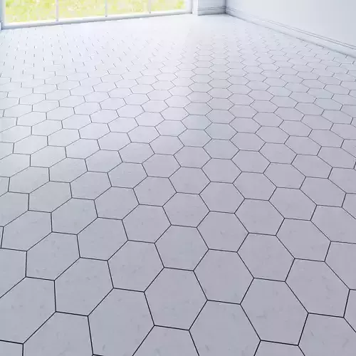 Hexagon tile 3 types Free low-poly 3D model