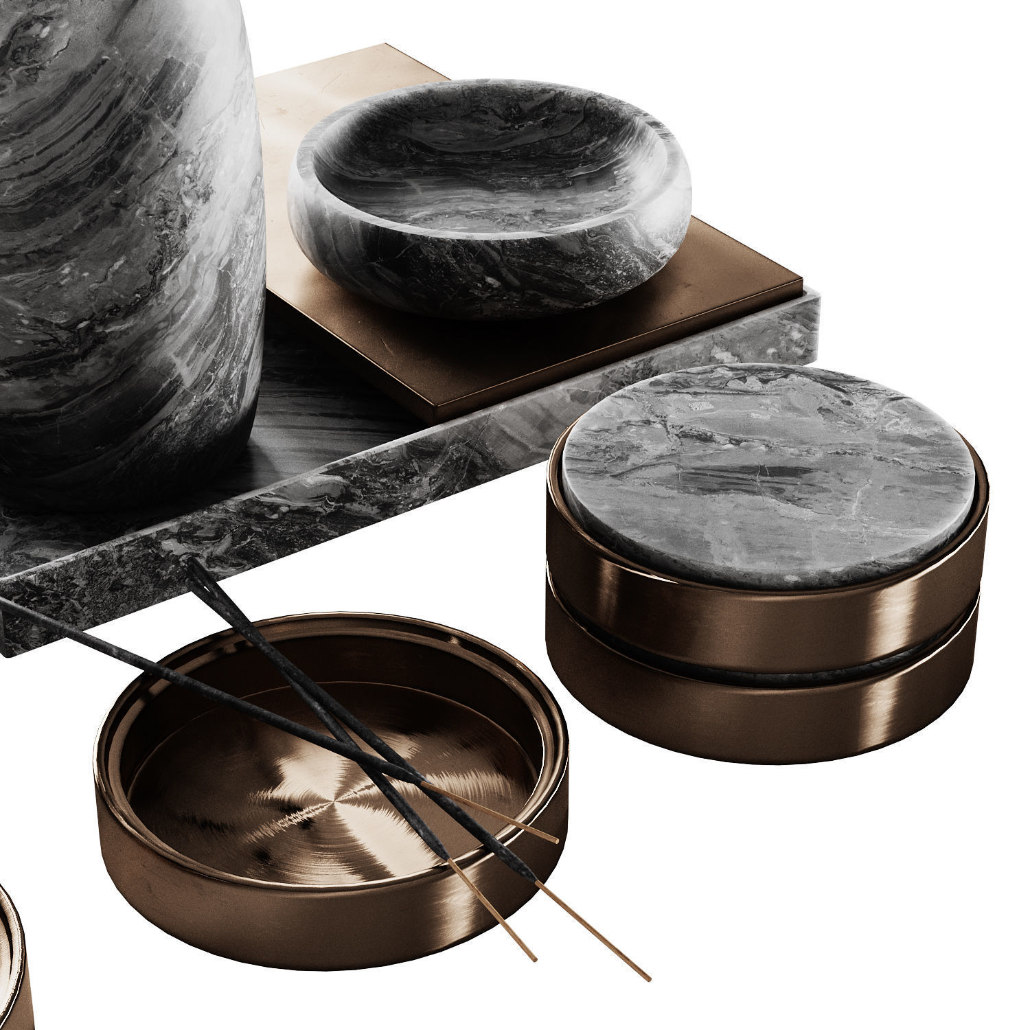 Decor set 8 3D model_4