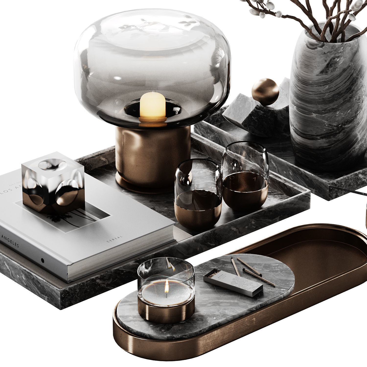 Decor set 8 3D model_1