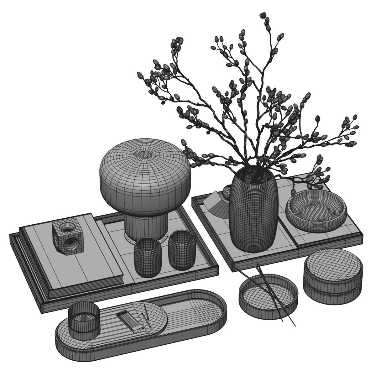 Decor set 8 3D model_6