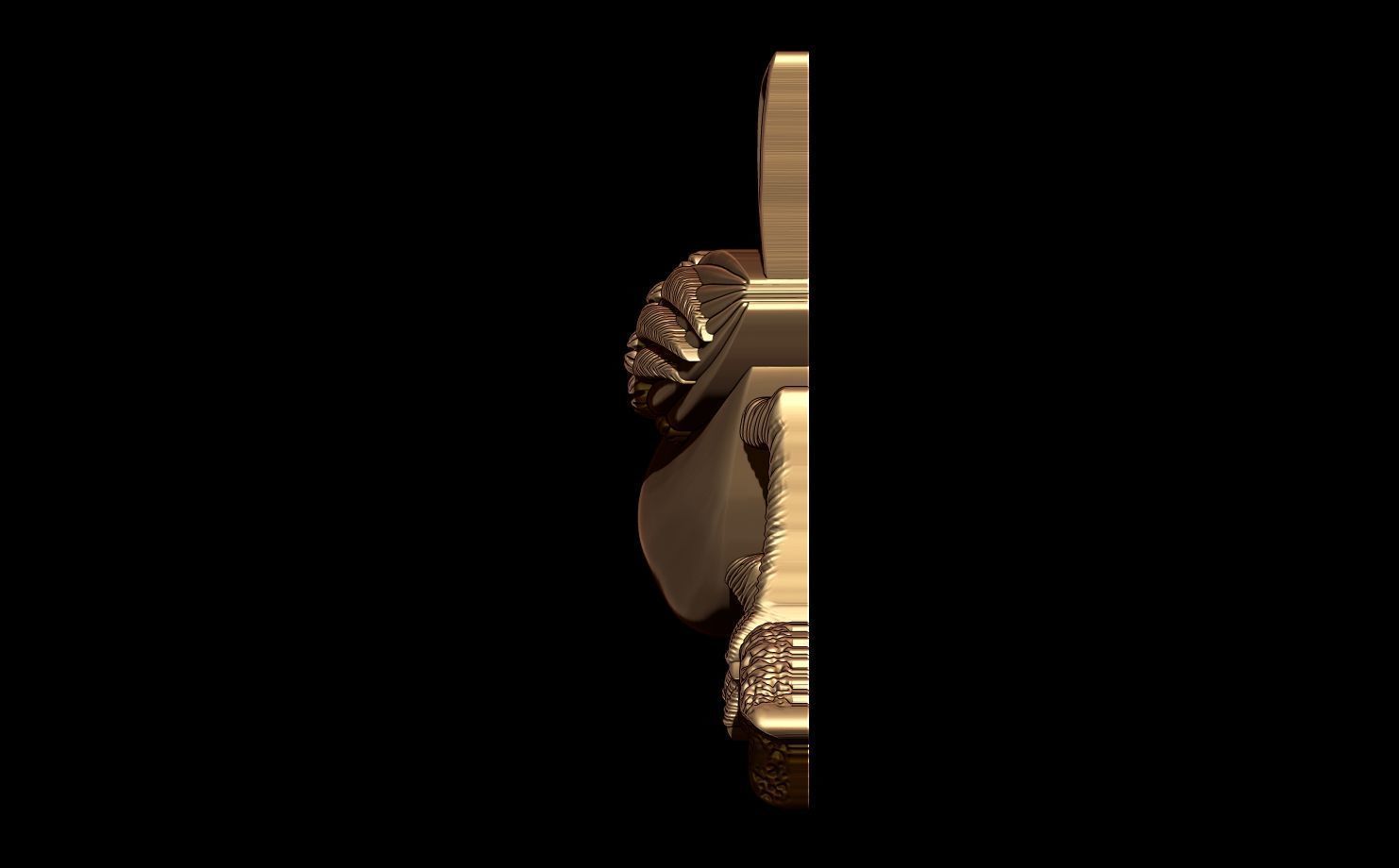 Sparrow Brooch 3D Model Jewelry CAD for 3D Printing 3D print model_4