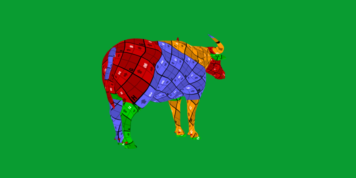 River Buffalo Low-poly 3D model_27