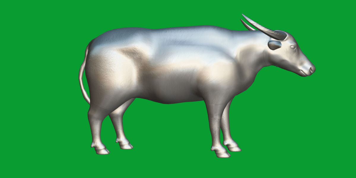 River Buffalo Low-poly 3D model_18