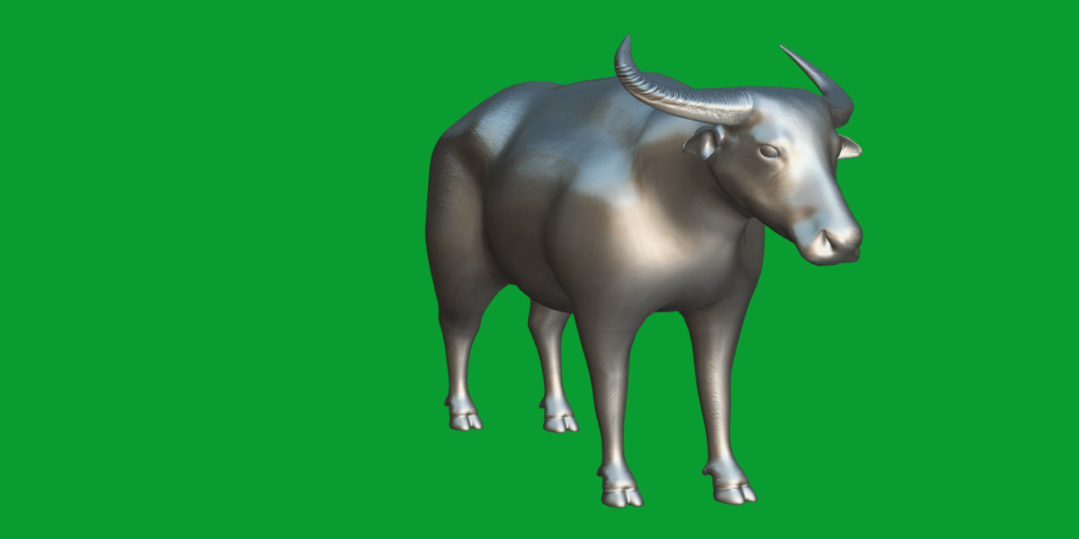 River Buffalo Low-poly 3D model_17